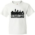 thumbnail image 3 of Inktastic Cleveland Skyline Grunge Youth T-Shirt, 3 of 5