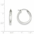 thumbnail image 2 of 14k White Gold 2x3mm Rectangle Tube Hoop T1043, 2 of 2