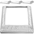 thumbnail image 3 of LEORX 4pcs Deck Base Plate Silver Heavy Duty Post Base Brackets for Fence Posts, 3 of 8