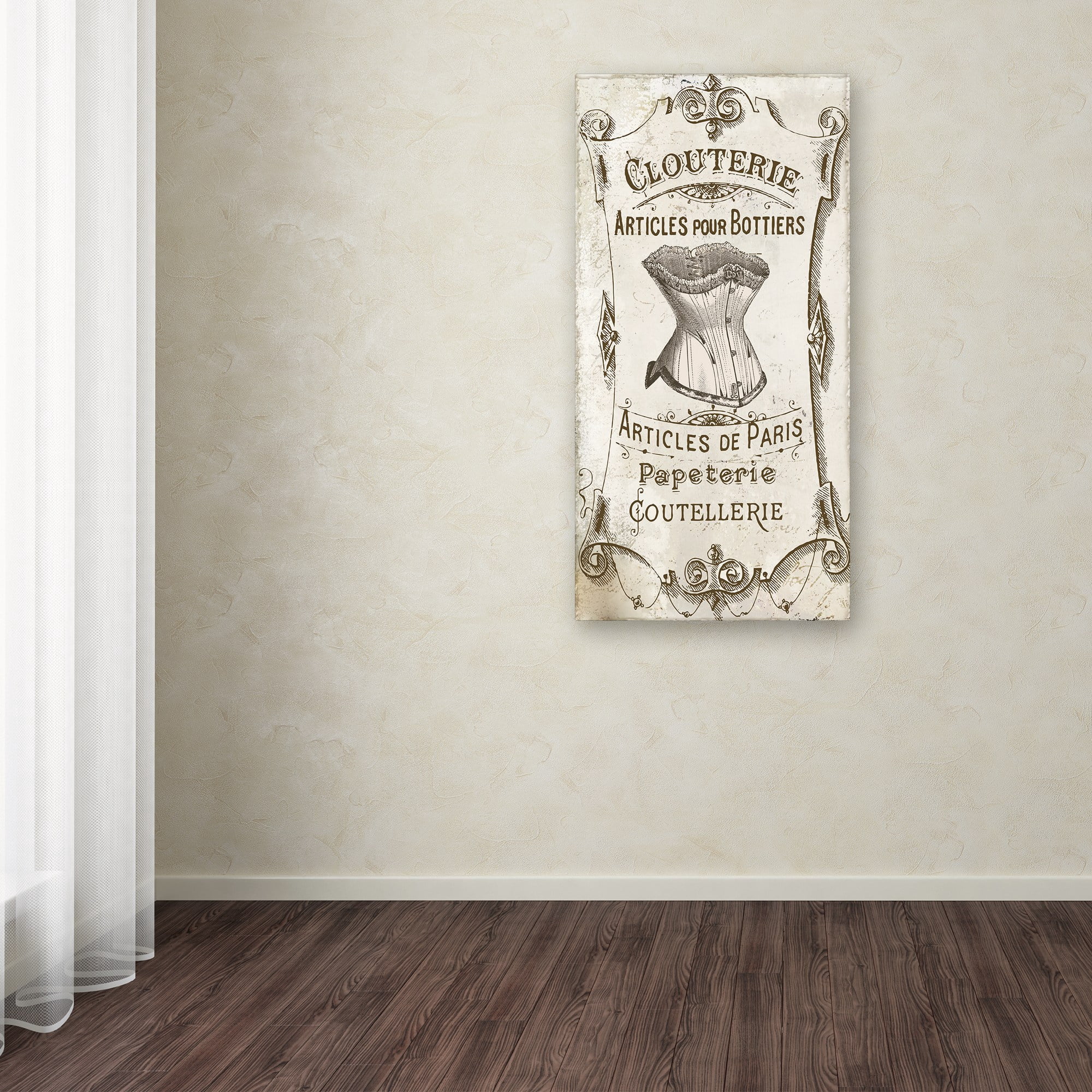 Trademark Fine Art "Signes Francais III" Canvas Art by Color Bakery