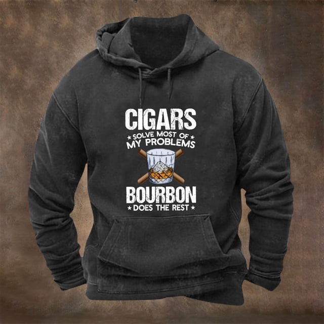Fiudx Sudadera con Capucha para Hombre, Elegante Jersey de Manga Larga, Diseño de Bolsillo con Estampado Único, Ropa Informal Cómoda, Ideal para Uso Diario En Fiestas Al Aire Libre, Estilo Versátil.