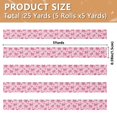thumbnail image 3 of 5 Rolls Christmas Ribbon 1.5 inch Wide Decorative Ribbon for Gift Wrapping and Holiday Decorations Pink Cute Bows, 3 of 7