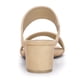 thumbnail image 3 of Sandalias Correas Dobles Talón De Bloque Punta Abierta Para Mujeres Beige-1 38, 3 of 7