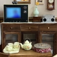 thumbnail image 4 of USB Rechargeable Miniature Retro TV with LCD Screen - 1:12 Scale Dollhouse Accessory, Plays Videos, 180° Rotating Antenna, Yellow Vintage Toy for Collections & DIY(XX), 4 of 6
