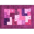 thumbnail image 1 of Ahgly Company Indoor Rectangle Abstract Pink Contemporary Area Rugs, 5' x 8', 1 of 4