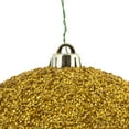 thumbnail image 2 of Vickerman 8" Gold Beaded Ball Ornament, 2 per Bag, 2 of 5