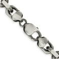 thumbnail image 3 of Sterling Silver Antiqued 8.6mm D/C Elongated Open Link Chain (20 X 8.6) Made In Italy qfc145-20, 3 of 5