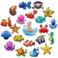 thumbnail image 1 of Set de 20 Adhesivos Antideslizantes para Bañeras, Baños, Animales Marinos JFHHH pequeña, 1 of 5