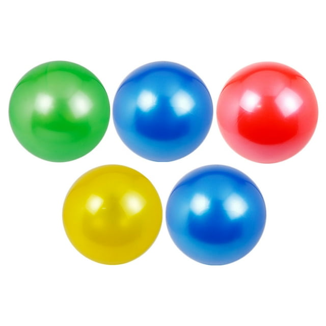 5pcs PVC Shimmer Ball Sports Play Ball Kickball Flapping Ball Juguete para niños para juegos al aire libre en interiores (color aleatorio)