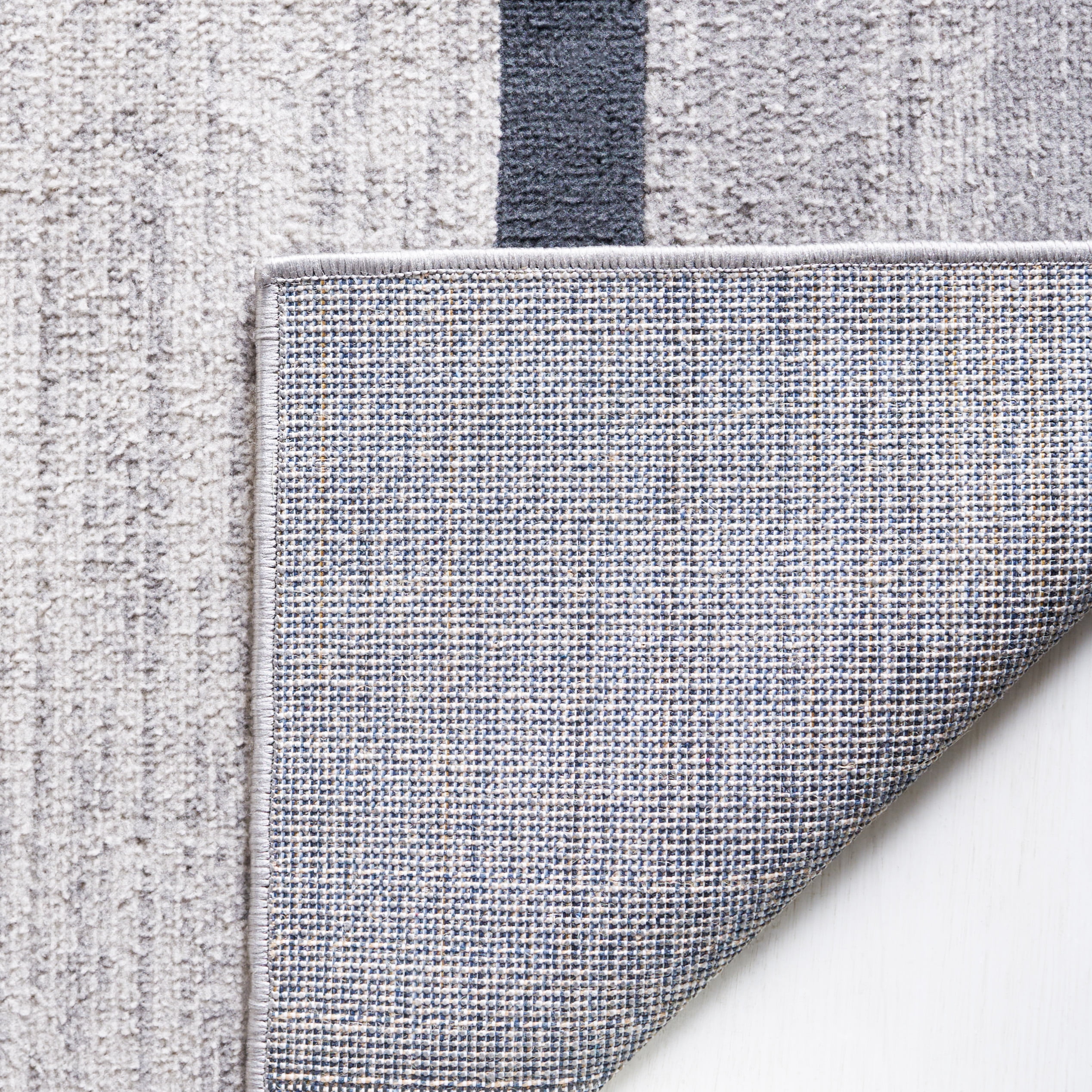 SAFAVIEH Odyssey Dzvonko Modern Runner Rug, Grey/Black Ivory, 2'2" x 8'