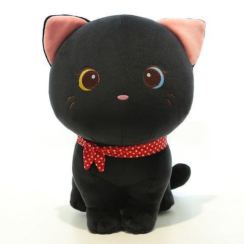 24cm Soft / Cartoon / Cute / Cat Plush Toy / Sleeping Doll Pillow / Dummy Cat Doll / Children's Birthday Giftblack24cm Deng Xun unisex