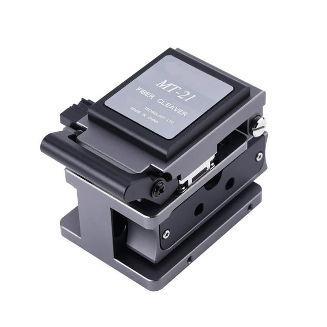 Optical Fiber Cleaver Black High Precision Fiber Cutter FTTH 12 Surface Blade Fiber Optic Knife Tools Material Knife ,Compact Body