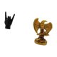 thumbnail image 5 of Estatua de resina con gesto de roca, escultura de animal, decoración coleccionable, talla única, ligera, adecuada para sala de estar, hogar, oficina,, 5 of 8