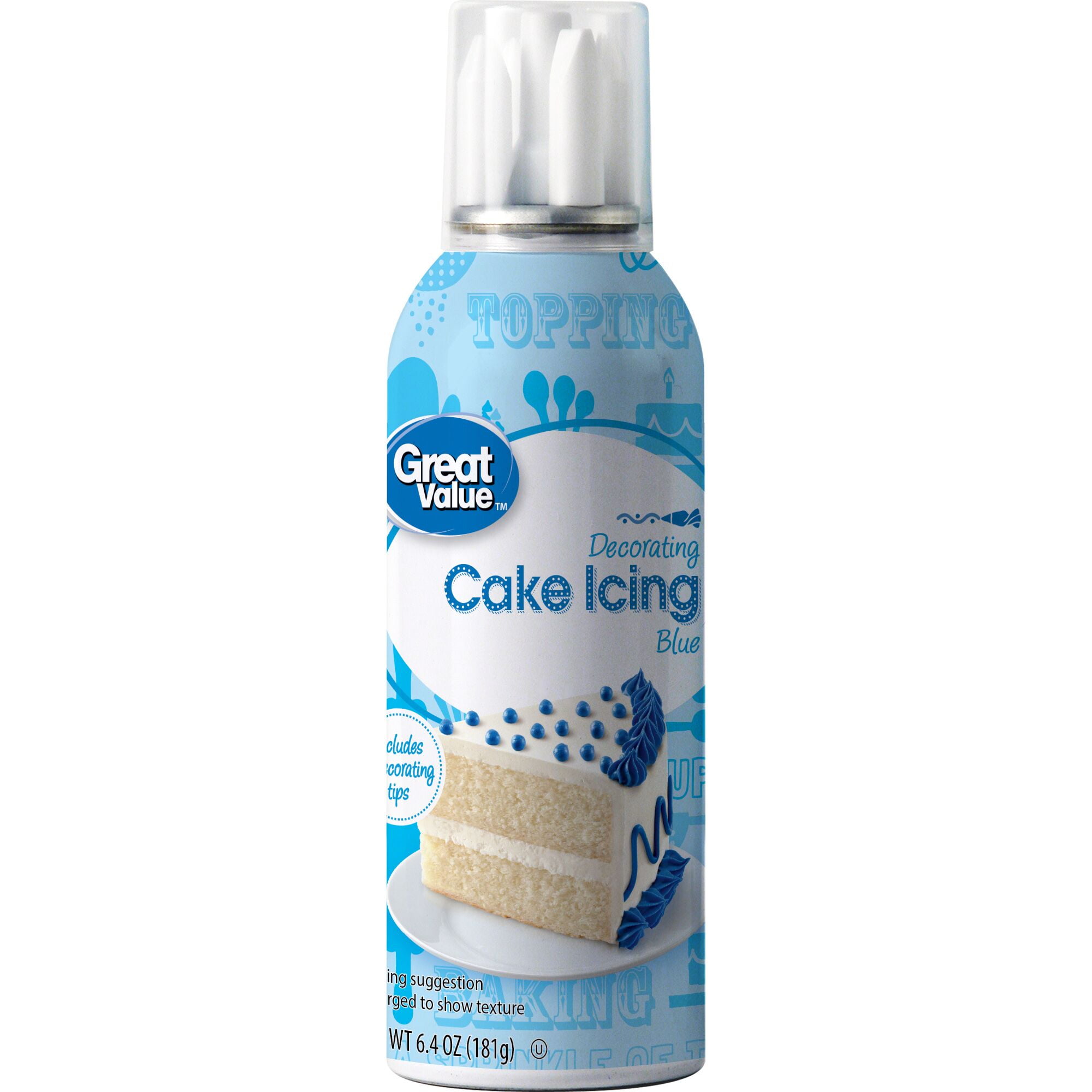 Great Value Decorating Cake Icing, Blue, 6.4 oz