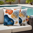 thumbnail image 6 of 2 Pack Outdoor Waterproof Throw Pillow Covers,Boho Terracotta Aesthetic Decorative Square Pillow Case Patio Pillowcases for Chair Couch Sofa 16x16in, 6 of 9