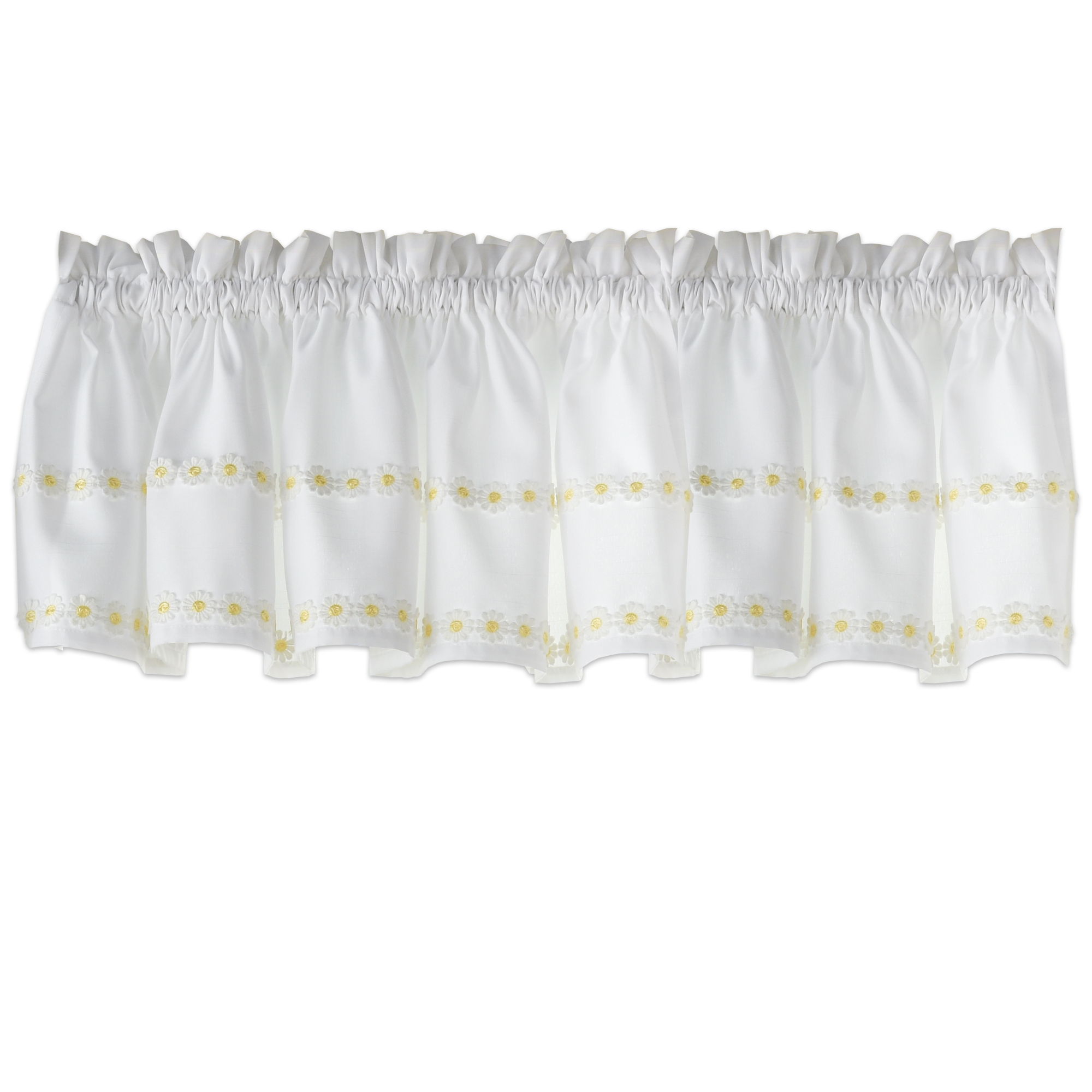 Daisy Mae Floral Kitchen Window Curtain Tier Pair, Valance ...