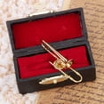 thumbnail image 4 of Trombone / Cornet Clothe Brooch, Brooch, For Birthday Present, 4 of 8