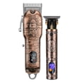 thumbnail image 1 of Professional Large Small Hair Trimmer Set LCD Display All-metal Body Adjustable Space USB Rechargeable, 1 of 7