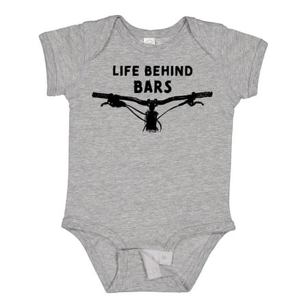 

Inktastic Life Behind Bars Mountain Bike Boys or Girls Baby Bodysuit