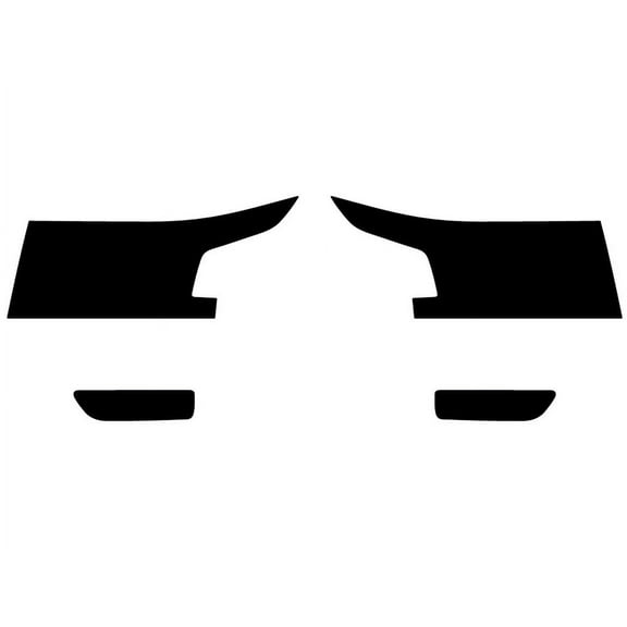 Rvinyl Headlight Tint Covers Compatible with Nissan Frontier 2022-2025 - Blackout Smoke