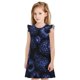 thumbnail image 1 of Fotbe Blue-Purple Raspberries Vestido de Dormir para Niñas de 3 a 10 Años, Mangas Cortas, Estilo Princesa, Pijama Camisón con Mangas Voladas-Large, 1 of 6