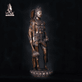 thumbnail image 2 of Brass Hanuman statue- 58CM Brass Hanuman statue, Hanuman Idol, Lord Hanuman figurine, Hanuman statue for Temple, House, Decor, Pooja, Gift, 2 of 4
