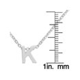 thumbnail image 4 of Tianhao Jewelry Initial Stainless Steel Necklace (18") - Letter K, 4 of 5