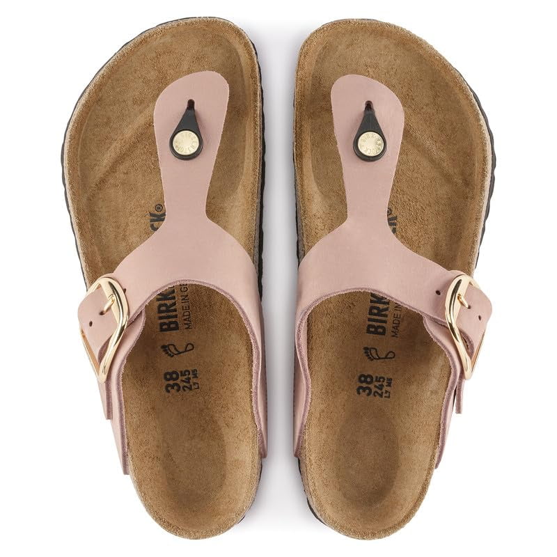 Birkenstock Gizeh Big Buckle Leather Sandal, 36, Pink
