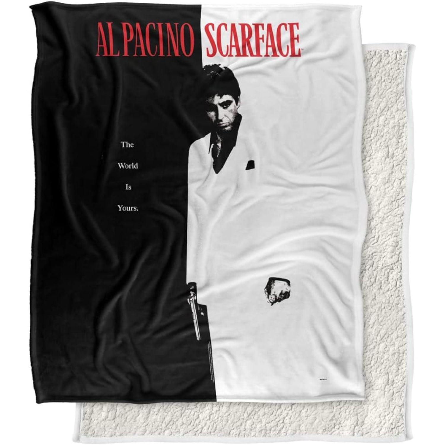 Scarface Blanket, 50"x60", Poster Silky Touch Back Super Soft Throw