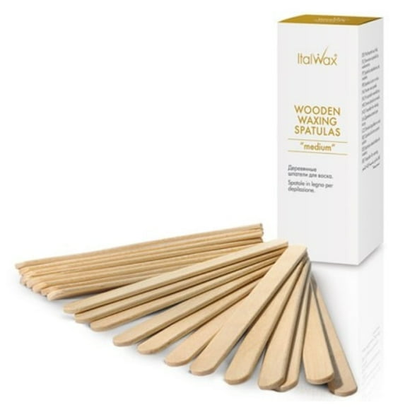 Italwax - Spatule pour Cirage - 50 Pcs Bois