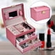 thumbnail image 5 of Caja organizadora de almacenamiento Nikou de Cuero PU para relojes y joyas, 5 of 9