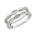thumbnail image 1 of 0.20 T.C.W Forme Ronde Naturelle Diamond Dernier Design Bracelet de Mariage Éternité pour Femmes Solide 18K Blanc Or Taille 8, 1 of 7
