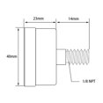 thumbnail image 4 of Manómetro axial, 0-160 psi/0-10 bar, carcasa de hierro inoxidable, montaje inferior NPT de 1/8", manómetro de aire, manómetro de agua, manómetro hidráulico, presostato de aceite, 4 of 4
