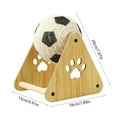 thumbnail image 3 of OEFNTAC Home and Kitchen Sisal Cat Scratching Ball Roller Climbing Frame Durable No Shedding Entertainment Scratcher for Cats Play 7.09x7.09x4.72in, 3 of 6