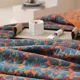 thumbnail image 5 of Manta de gasa de algodón 100 % hilo teñido ropa de cama Jacquard cama punto a cuadros colcha hogar mantas cubrecama colcha para la cama, 5 of 5