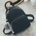 thumbnail image 2 of Rawiri Katech Mochila Bolso de Hombro para Mujer Mochila Escolar Informal Impermeable Mochila pequeña para Mujer Mochilas Escolares para niñas Bolso con Bola de Pompón, Negro, 18 cm x 24 cm x 9 cm (L, 2 of 5