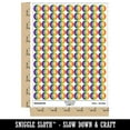 thumbnail image 2 of A-frame Barricade Barrier Construction Round Sticker Set - Rainbow - Matte Finish - 0.50" Size, 2 of 3