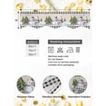 thumbnail image 4 of Beige Christmas Mantel Scarf Fireplace Decorations for Living Room, Xmas Tree Snowman Bear Snowfall Plaid Fireplace Mantel Scarf Cover Runner for Halloween/Thanksgiving/Christmas Decor 90"x17", 4 of 6
