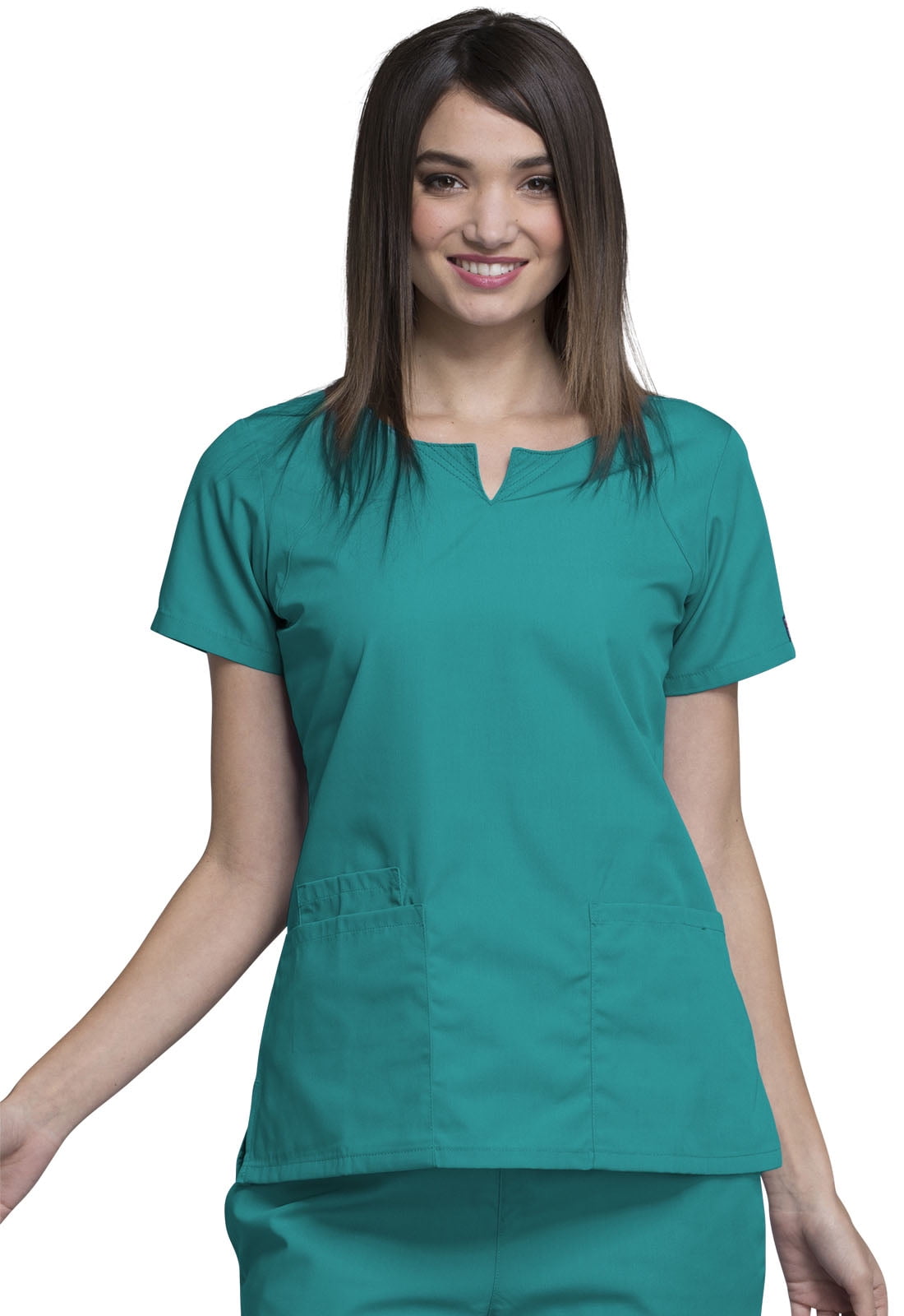 Cherokee Cherokee Workwear Scrubs Top for Women Round Neck 4824, M