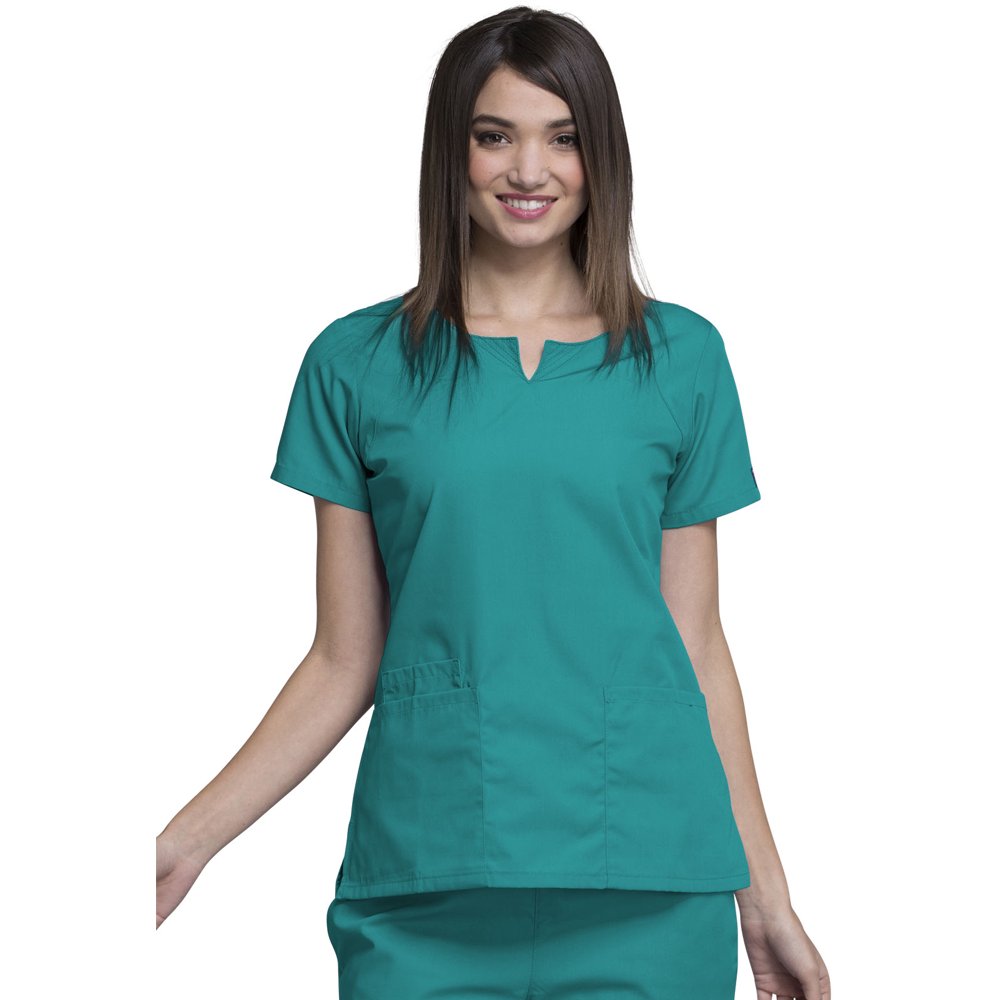 Cherokee Cherokee Workwear Scrubs Top for Women Round Neck 4824, M