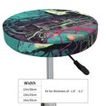 thumbnail image 7 of Picia Cartoon Art Skull pattern Round Stool Covers Comfy Seat Covers Stretch Removable WashableChair Slipcover Round Bar Chair Cushion Cover-13 inch, 7 of 7