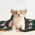 thumbnail image 4 of Pofeuu Pink Sleeping Fox Print Puppy Blanket,Dog Blankets,Pet Blanket Cozy Cat Blankets for Indoor Cats, Fuzzy Pet Blanket for Kitten Doggy Dog Blankets-Medium, 4 of 8