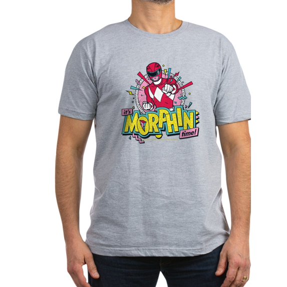 CafePress - Power Rangers Morphin Time Men's Classic T Shirt - Men's Fitted T-Shirt