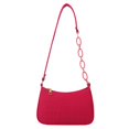 thumbnail image 2 of Bolso de hombro de moda Bolso de axila con patrón de cocodrilo de fieltro para el trabajo (rojo rosa), 2 of 3