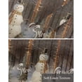 thumbnail image 6 of Christmas Linen Curtain Valance for Bedroom/Bathroom/Kitchen/Office/Living/Dining Room Window,Xmas Tree Snowman Let Snow Oil Painting Rod Pocket Topper Decorative Cafe Drapes Panel 42"x18", 6 of 6