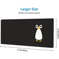 thumbnail image 2 of Cute Penguin Gaming Mouse Pad Penguins Large Mouse Pad (31.5x11.8 Inch) Non-Slip Rubber Base Large Desk Mat Desk Protector for Home Office Gaming Work, 2 of 5