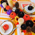 thumbnail image 2 of Calabaza de Halloween TITOUMI, paquete de 12 calabazas de terciopelo para decoración de otoño, pequeñas calabazas artificiales, decoraciones de mesa de Halloween para el hogar, Acción de Gracias,, 2 of 8