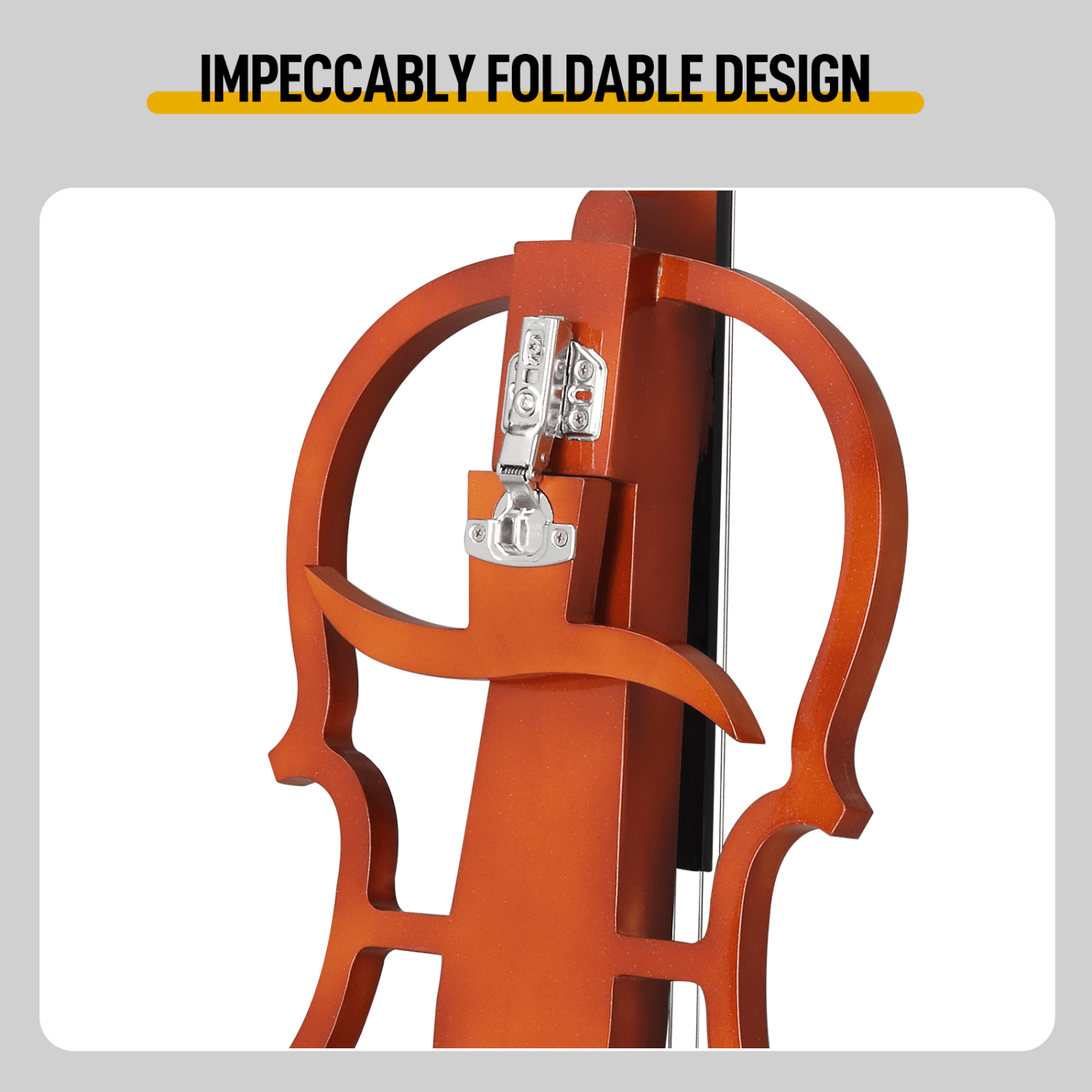 Hassch Full-Size Cello, 4/4 Beginner Cello with Bag, Earphone, Bow, Rosin and Connecting Line, String Musical Instruments, Natural