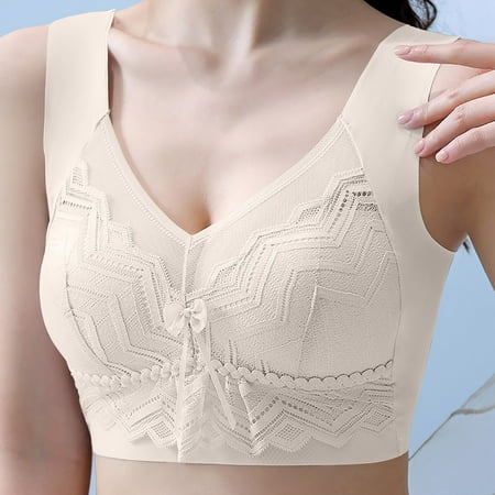 Xdegoge Deals of The Day Clearance Activewear Women Sports Bra Push Up Lace Full Coverage Wireless Bras Adjustable Breathable Bra Underwear Sostenes Para Mujer Orders Placed By Me Purchases / History