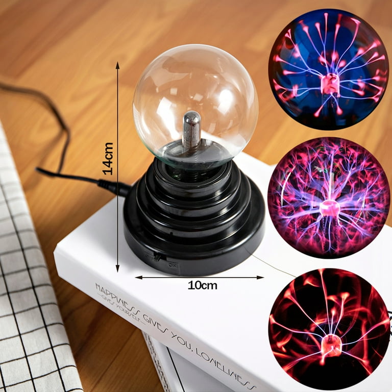 Plasma Ball - 3/4/5/6 Inch - Nebula Sphere Plasma Lamp Novelty Toy for  Kids/Decorations/Bedroom, Best Gift for Birthday or Holiday